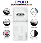 YOFO Silicone Back Cover Case for Nothing Phone 3A