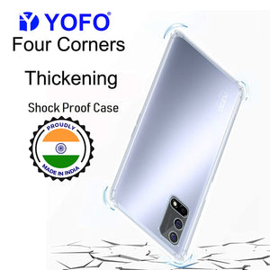 YOFO Silicone Transparent Back Cover for Narzo 30 Pro Shockproof Bumper Corner with Ultimate Protection
