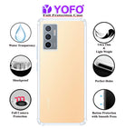 YOFO Back Cover for Vivo V23E (4G) / / Vivo S10E (Flexible|Shockproof|Silicone|Transparent|Camera Protection)