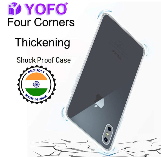 YOFO Apple iPhone Xs MAX (6.5 inch Screen) Shock Proof Ultra Thin Transparent