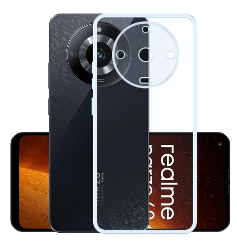 YOFO Back Cover for Realme 11 Pro / 11 Pro+ / 60 Pro (5G) (Flexible|2.0MM|Silicone|Transparent|Full Camera Protection)
