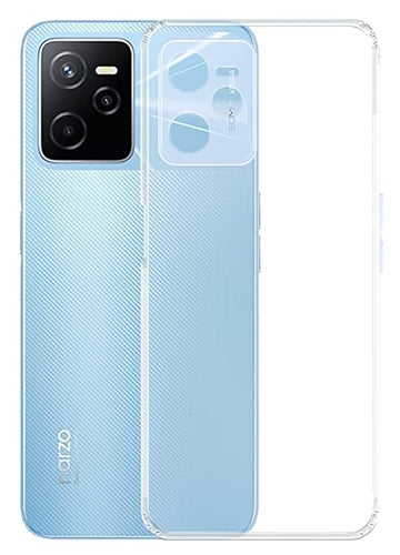 YOFO Back Cover for Realme Nazro 50A Prime (Silicone|Transparent|Camera Protection)