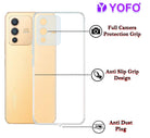 YOFO Back Cover for Vivo V23 (5G) / Vivo S12 (5G) (SlimFlexible|Silicone|Transparent|Camera Protection|DustPlug)