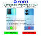 YOFO Transparent Back Cover for Vivo T1 (5G)