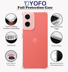 YOFO Transparent Back Cover for Motorola G35 (5G)