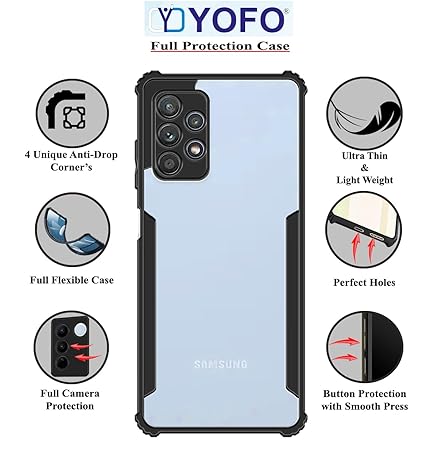 YOFO Shockproof Back Cover for Samsung Galaxy A23