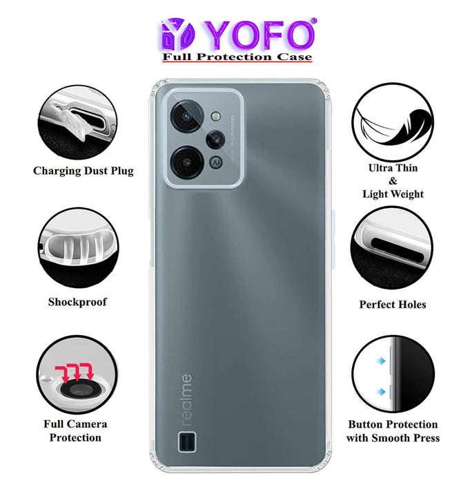 YOFO Transparent Back Cover for Realme C31