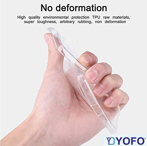 YOFO 2.0 MM Back Cover for Realme GT 6T (5G) (Flexible|Silicone|Transparent|Full Camera Protection)