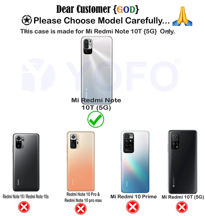 YOFO Transparent Back Cover for Mi Redmi Note 10T (5G)/ Poco M3 Pro