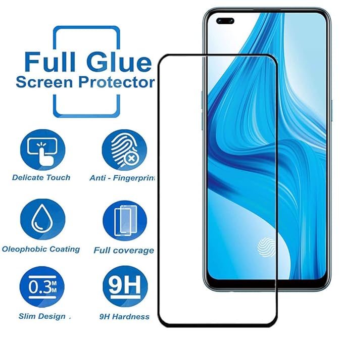 Edge to Edge Tempered Glass for Oppo F17 Pro