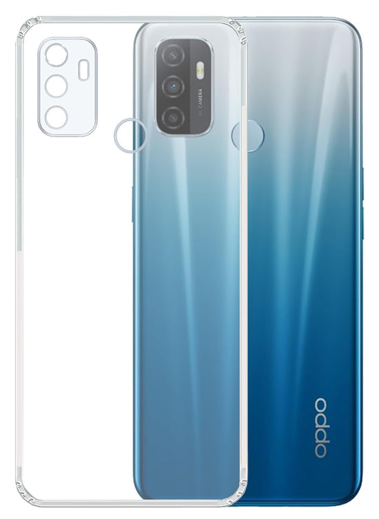 YOFO Back Cover for Oppo A53 (2020) / A33 / A53s / A32 (Flexible|Shockproof|Silicone|Transparent|Camera Protection)