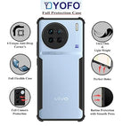 YOFO Shockproof Back Cover for Vivo X90 Pro