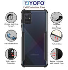 YOFO Shockproof Back Cover for Samsung Galaxy M31s