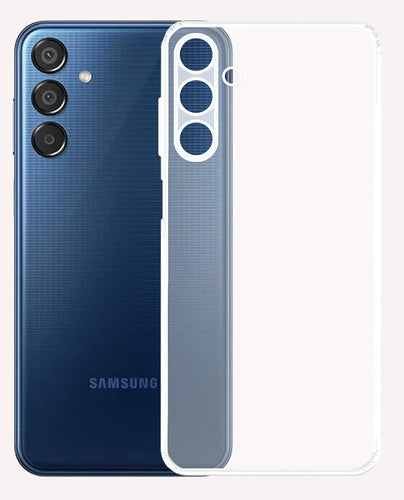 YOFO Back Cover for Samsung A13 (5G) (Flexible|Silicone|Transparent|Full Camera Protection|Dust Plug)