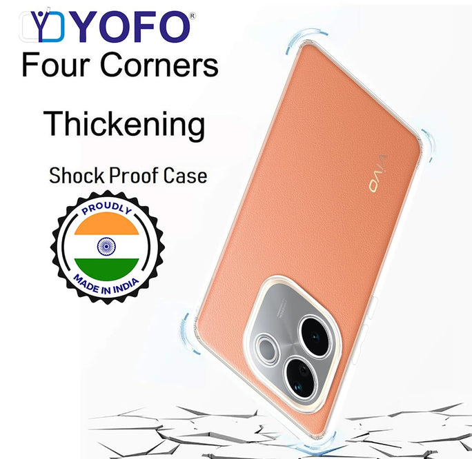 YOFO Silicone Back Cover Case for Vivo T3 Pro (5G) / iQOO Z9s Pro (5G)