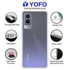 YOFO Transparent Back Cover for Vivo V21E (5G)