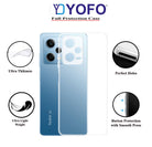 YOFO Back Cover for Redmi Note 12 Pro (5G) (Flexible|Silicone|Transparent|Full Camera Protection)