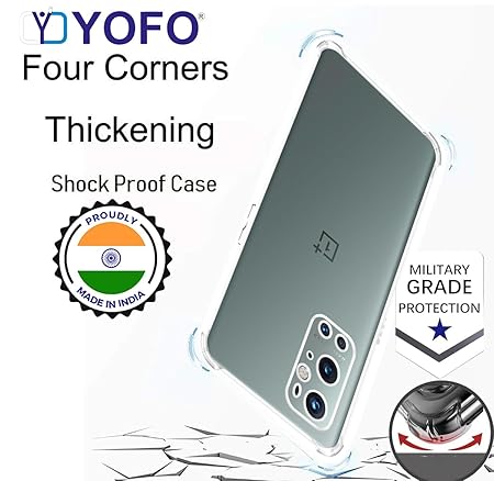 YOFO Transparent Back Cover for OnePlus 9 Pro (5G)