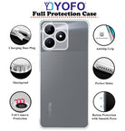 YOFO Transparent Back Cover Case for Realme C53 / Realme Narzo N53 / C51
