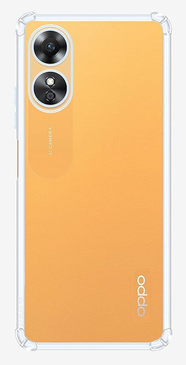 YOFO Back Cover for Oppo A17 (Flexible|Shockproof|Silicone|Transparent|Camera Protection)