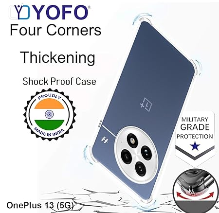YOFO Transparent Back Cover for OnePlus 13 (5G)