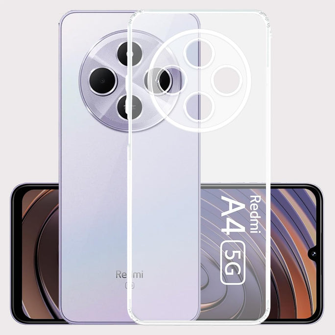 YOFO Transparent Back Cover Case for Mi Redmi A4 / Redmi 14c (5G) / Poco M7 (5G)