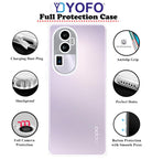 YOFO Back Cover for Oppo Reno 10 Pro Plus (5G)(Flexible|Silicone|Transparent|Full Camera Protection|Dust Plug)