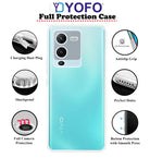 YOFO Back Cover for Vivo V25 Pro (5G) / S15 Pro (5G) (SlimFlexible|Silicone|Transparent)(SALE)