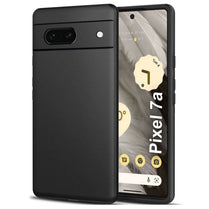 YOFO Sleek Back Cover Case for Google Pixel 7A | Slim Fit Protective Design | Ultra Matte Finish | Camera Protection Bump | Soft Silicon Back Cover Case for Google Pixel 7A (Matte Black)