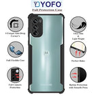 YOFO Shockproof Back Cover for Motorola Edge 30