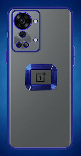 YOFO Electroplated Logo View Back Cover for OnePlus Nord 2T (Transparent|Chrome|TPU+Polycarbonate)