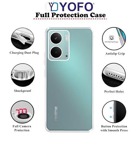 YOFO Silicon Back Cover Case for Realme P3 (5G)