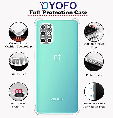 YOFO Transparent Back Cover for OnePlus 8T / OnePlus 9R