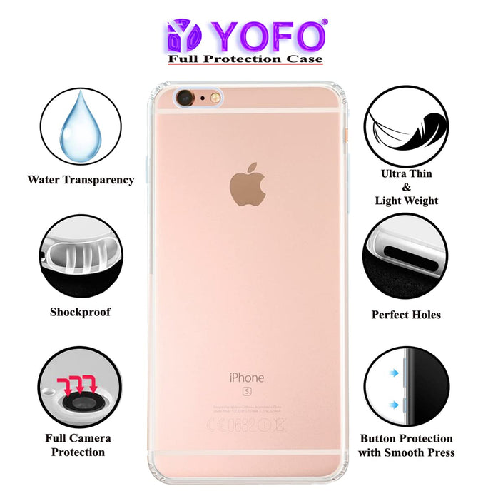 YOFO Transparent Back Cover for IPhone 6 Plus