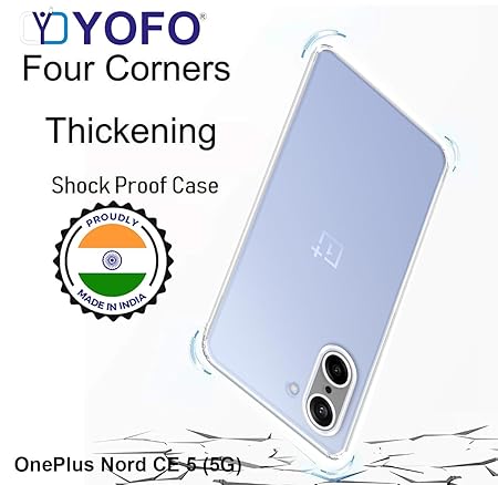 YOFO Silicon Back Cover Case for OnePlus Nord CE 5 (5G)