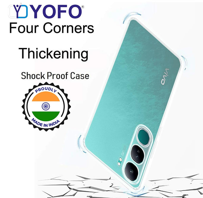 YOFO Transparent Back Cover Case for Vivo Y300 / V40 Lite (5G)