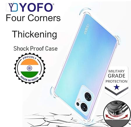 YOFO Transparent Back Cover for Oppo Reno 7 (5G)