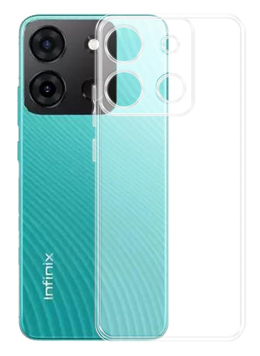 YOFO Back Cover for Infinix Smart 7 (2.0 MM |Flexible|Silicone|Transparent|Full Camera Protection)