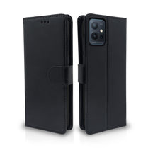 YOFO Vivo T1 5G / Y75 5G Flip Back Cover | PU Leather Flip Cover Wallet Case with TPU Silicone Case Back Cover for Vivo T1 5G / Vivo Y75 5G - (Classy Black)