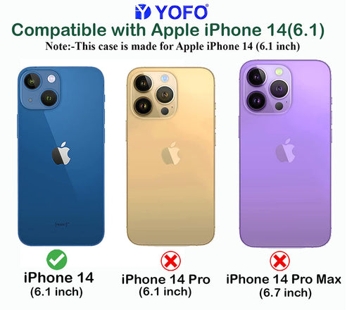 YOFO Back Cover for Apple iPhone 14 [6.1]