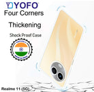 YOFO Transparent Back Cover for Realme 11/Narzo 60X (5G)