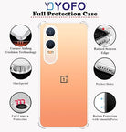 YOFO Transparent Back Cover for OnePlus Nord CE4 Lite (5G)