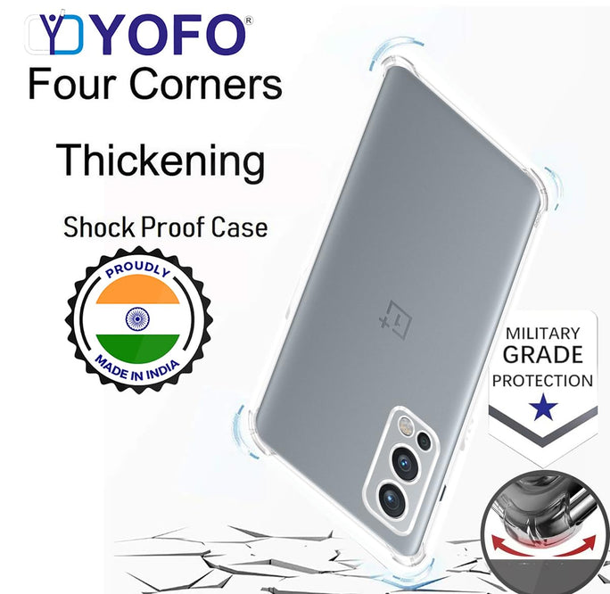 YOFO Transparent Back Cover for OnePlus Nord 2 (5G)