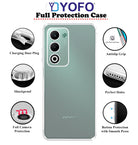 YOFO Silicon Back Cover Case for Oppo A5 (5G) (Transparent) Camera Protection with Dust Plug