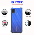 YOFO Rubber Back Cover Case for Tecno Spark 6 Air (Transparent) with Bumper Corner (SALE)