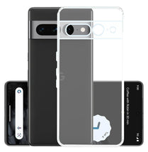 YOFO Back Cover for Google Pixel 7 Pro (SlimFlexible|Silicone|Transparent|Camera Protection|DustPlug)