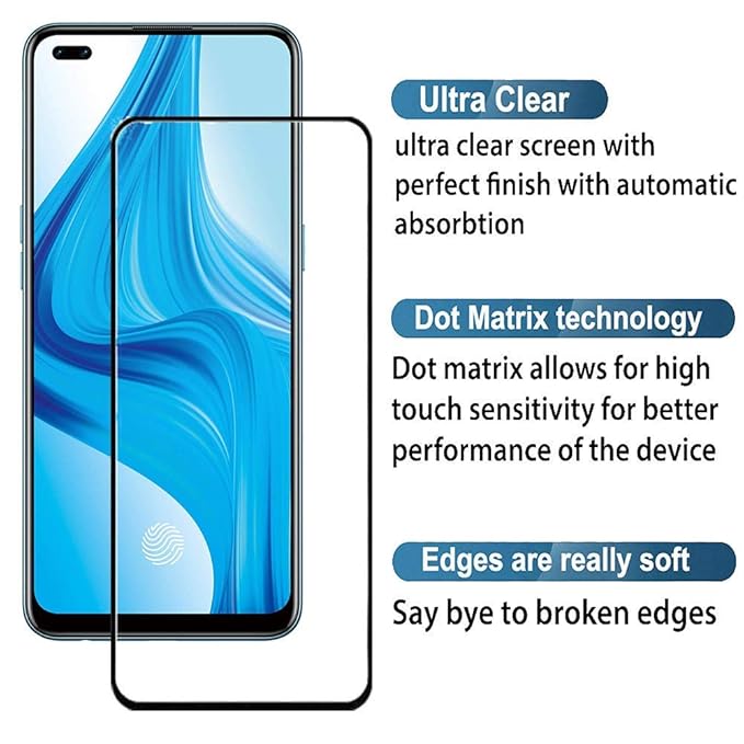 Edge to Edge Tempered Glass for Oppo F17 Pro