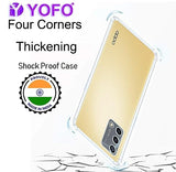 YOFO Back Cover for Oppo A74 / F19 / F19s (Flexible|Shockproof|Silicone|Transparent|Camera Protection)