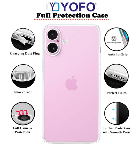 YOFO Silicon Back Cover Case for iPhone 17