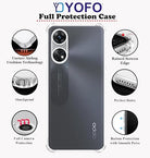 YOFO Transparent Back Cover for Oppo Reno 8T (5G)